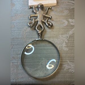Silver Octopus Magnifying Glass